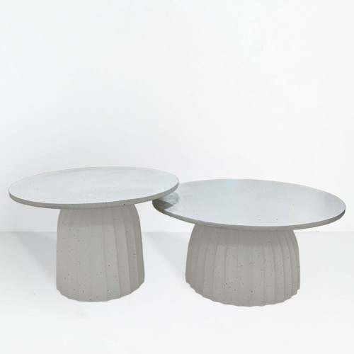 TOLEDO COFFEE TABLE ΛΕΥΚΟ ΜΕ PATTERN 60x60x38cm c503915