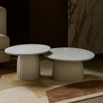 TOLEDO COFFEE TABLE ΛΕΥΚΟ ΜΕ PATTERN 60x60x38cm c503915