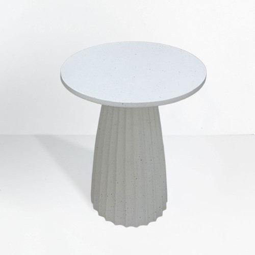 TOLEDO SIDE TABLE ΛΕΥΚΟ ΜΕ PATTERN 40x40x51cm c503918