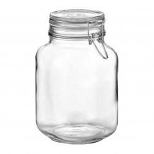 Βάζο γυάλινο 3Lt με καπάκι και κλιπς c503926