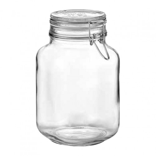 Βάζο γυάλινο 3Lt με καπάκι και κλιπς c503926