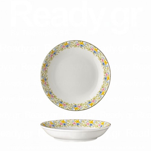 Πιάτο Βαθύ πορσελάνης Φ20cm σειρά Jardin LUKANDA Σετ 6 c503927