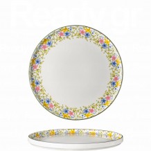 Πιάτο πορσελάνης με κάθετο χείλος step Φ27cm σειρά Jardin LUKANDA Σετ 6 c503938