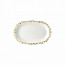 Πιατέλα Οβάλ πορσελάνης 25cm σειρά Jardin LUKANDA Σετ 6 c503940