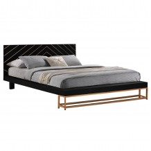 ΚΡΕΒΑΤΙ SHERRI HM8358 ΑΠΟ ΜΑΣΙΦ ΞΥΛΟ MANGO ΜΕ ΜΕΤΑΛΛΙΚΑ ΠΟΔΙΑ 160x200 εκ c504002