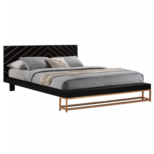 ΚΡΕΒΑΤΙ SHERRI HM8358 ΑΠΟ ΜΑΣΙΦ ΞΥΛΟ MANGO ΜΕ ΜΕΤΑΛΛΙΚΑ ΠΟΔΙΑ 160x200 εκ c504002