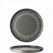 Πιάτο πορσελάνης με κάθετο χείλος step Φ27cm σειρά Forma Graph LUKANDA Σετ 6 c504016