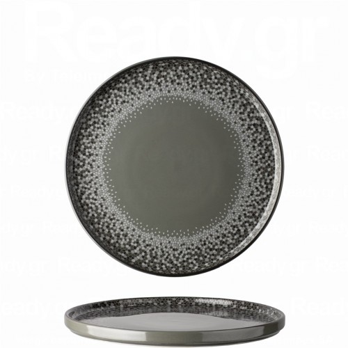 Πιάτο πορσελάνης με κάθετο χείλος step Φ27cm σειρά Forma Graph LUKANDA Σετ 6 c504016