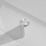 Τραπέζι Antoro pakoworld γυαλί και μεταλλικά πόδια σε λευκή απόχρωση Φ100x75εκ c504037