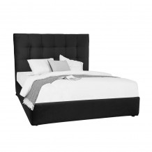 7DAYS ΚΡΕΒΑΤΙ ΧΩΡΙΣ ΑΠΟΘΗΚ ΧΩΡΟ ΓΙΑ ΣΤΡΩΜΑ 160x200cm ΜΑΥΡΟ TEXAS27 161x207x122 c504045