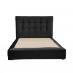 7DAYS ΚΡΕΒΑΤΙ ΧΩΡΙΣ ΑΠΟΘΗΚ ΧΩΡΟ ΓΙΑ ΣΤΡΩΜΑ 160x200cm ΜΑΥΡΟ TEXAS27 161x207x122 c504045