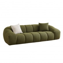 BOSSANOVA ΚΑΝΑΠΕΣ 3ΘΕΣΙΟΣ ΠΡΑΣΙΝΟ ΣΚΟΥΡΟ 253x112x70cm c504050