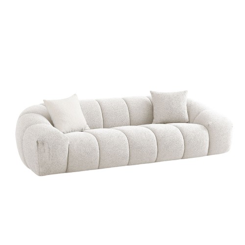 BOSSANOVA ΚΑΝΑΠΕΣ 3ΘΕΣΙΟΣ OFF WHITE 253x112x70cm c504051