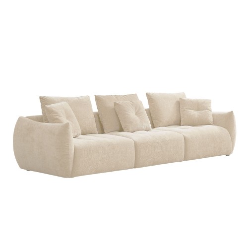 PILLOW ΚΑΝΑΠΕΣ 3ΘΕΣΙΟΣ BEIGE 313x100x89cm c504052