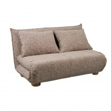 FUTON ΚΑΝΑΠΕΣ ΚΡΕΒΑΤΙ 2ΘΕΣΙΟΣ ΑΝΑΔΙΠΛΟΥΜΕΝΟΣ TERRACOTTA BEIGE ΜΕ PATTERN 141x87x76cm c504058