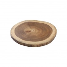Ξύλινο πλατό σερβιρίσματος Κορμός Ακακία φ30 5xΥ2cm TableCraft c504104