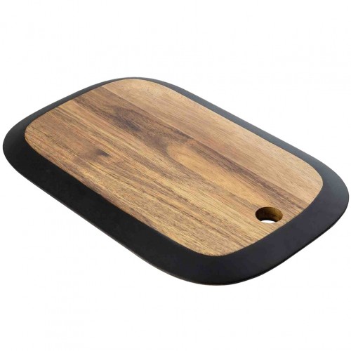 Ξύλινο πλατό σερβιρίσματος Ακακία 40 5x26 5xΥ2cm με περίγραμμα μαυροπίνακα TableCraft c504107