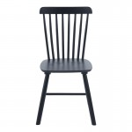 Καρέκλα Bristol pakoworld rubberwood σε μαύρη απόχρωση 45x51x86εκ c504135