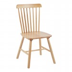 Καρέκλα Bristol pakoworld rubberwood σε φυσική απόχρωση 45x51x86εκ c504136