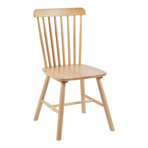 Καρέκλα Bristol pakoworld rubberwood σε φυσική απόχρωση 45x51x86εκ c504136