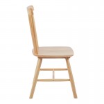 Καρέκλα Bristol pakoworld rubberwood σε φυσική απόχρωση 45x51x86εκ c504136