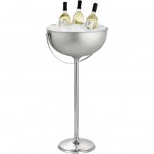Σαμπανιέρα INOX με πόδι amp χερούλι 9 8Lt φ40 5xΥ81cm TableCraft c504144