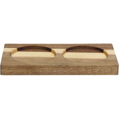 Βάση ξύλινη για 2 σκεύη Tex-Mex Tognana c504152