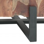 Τραπέζι σαλονιού Borth Inart teak ξύλο σε φυσική απόχρωση 135x90x40εκ c504159