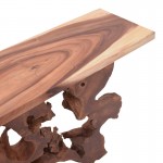 Κονσόλα Jako Inart teak ξύλο σε φυσική απόχρωση 120x40x80εκ c504161