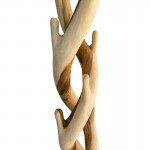 Καλόγερος Joint pakoworld suar ξύλο σε φυσική απόχρωση 30x30x200εκ c504163