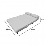Καναπές-κρεβάτι Josuane I pakoworld διθέσιος βελούδο σε γκρι απόχρωση 122x80x81εκ c504167