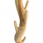 Καλόγερος Renzo pakoworld suar ξύλο σε φυσική απόχρωση 30x30x200εκ c504168