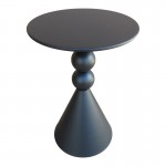 Βοηθητικό τραπέζι Bilane pakoworld μέταλλο σε μαύρη απόχρωση Φ39x55εκ c504177