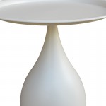 Βοηθητικό τραπέζι Samino pakoworld μέταλλο σε κρεμ απόχρωση Φ39x42εκ c504181