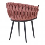 Πολυθρόνα Vivian pakoworld σάπιο μήλο βελούδο-πόδι μαύρο μέταλλο 61x55x80εκ SET 2τμχ c504217