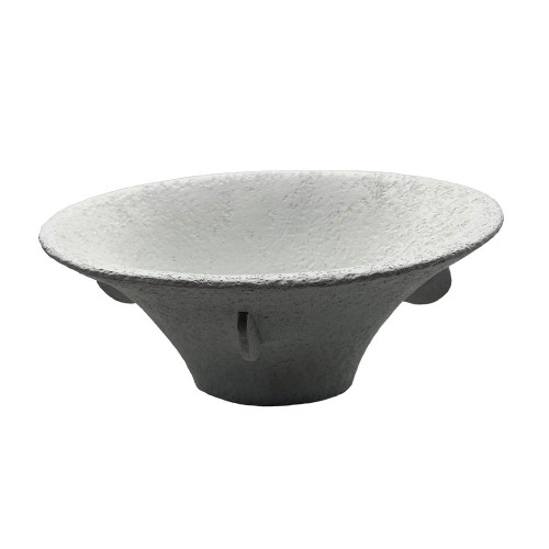 IN ΒΑΖΟ 28x19x13cm POLYRESIN ΑΣΠΡΟ c504235