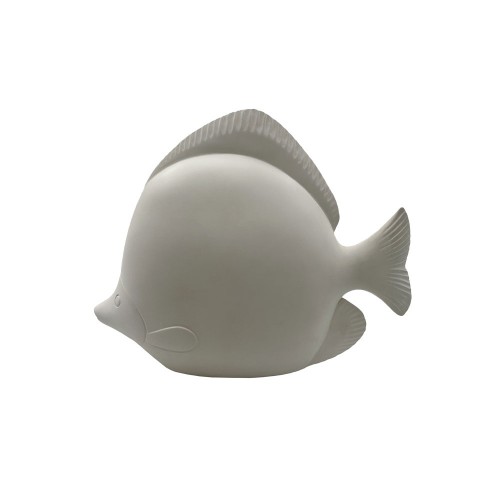 FLUX L ΔΙΑΚΟΣΜΗΤΙΚΟ ΨΑΡΙ 35x11x26cm POLYRESIN ΑΣΠΡΟ c504274