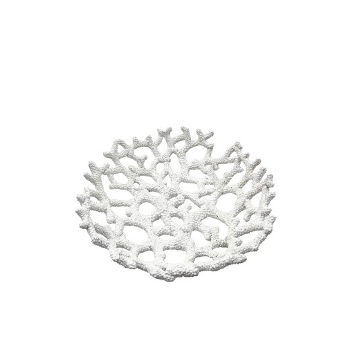 CORAIL S ΔΙΣΚΟΣ ΔΙΑΚΟΣΜΗΣΗΣ 32x32x8cm POLYRESIN ΑΣΠΡΟ c504280