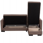 ΚΑΝΑΠΕΣ ΚΡΕΒΑΤΙ GHUFRAN ΓΩΝΙΑ ΑΝΑΣΤΡΕΨΙΜΗ ΜΠΕΖ HM3244 04 ΜΕ ΑΠΟΘΗΚΕΤΙΚΟ ΧΩΡΟ 200x133x77Yεκ c504282