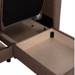 ΚΑΝΑΠΕΣ ΚΡΕΒΑΤΙ GHUFRAN ΓΩΝΙΑ ΑΝΑΣΤΡΕΨΙΜΗ ΜΠΕΖ HM3244 04 ΜΕ ΑΠΟΘΗΚΕΤΙΚΟ ΧΩΡΟ 200x133x77Yεκ c504282