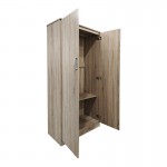 Ντουλάπα δίφυλλη Lego pakoworld σε oak απόχρωση 80x42x180εκ c504496