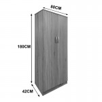 Ντουλάπα δίφυλλη Lego pakoworld σε oak απόχρωση 80x42x180εκ c504496