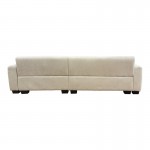 Γωνιακός αναστρέψιμος καναπές Erros pakoworld ύφασμα μπεζ 287x161x71εκ c504500