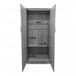 Ντουλάπα δίφυλλη Lego pakoworld σε λευκή απόχρωση 80x42x180εκ c504502