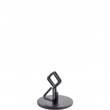 Βάση Κάρτας μαύρη ηλεκτροστατική βαφή ύψος 5cm TableCraft Σετ 6 c504593