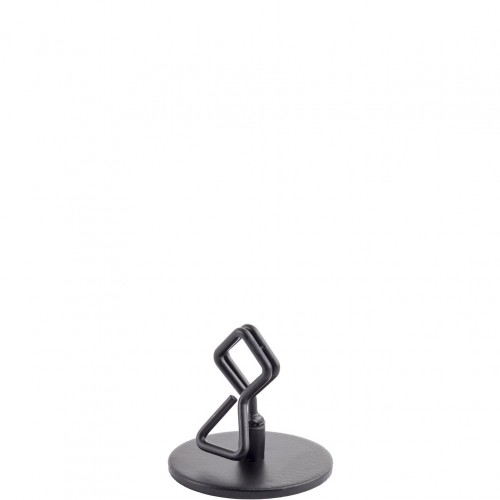 Βάση Κάρτας μαύρη ηλεκτροστατική βαφή ύψος 5cm TableCraft Σετ 6 c504593