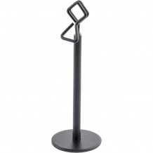 Βάση Κάρτας μαύρη ηλεκτροστατική βαφή ύψος 15cm TableCraft Σετ 6 c504594