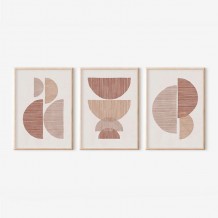 Πίνακας Peria pakoworld τρίπτυχος με ψηφιακή εκτύπωση και πλαίσιο 33x1 5x48εκ c504612