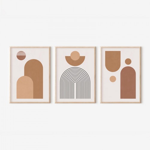 Πίνακας Jackalon pakoworld τρίπτυχος με ψηφιακή εκτύπωση και πλαίσιο 33x1 5x48εκ c504616