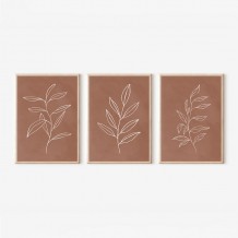 Πίνακας Drifer pakoworld τρίπτυχος με ψηφιακή εκτύπωση και πλαίσιο 33x1 5x48εκ c504619